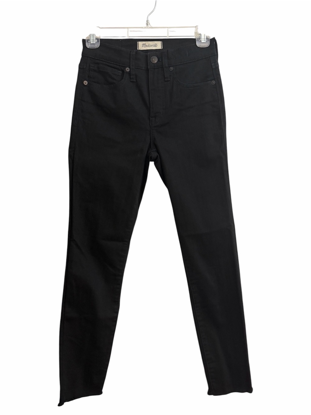 Madewell Jet Black High-Rise Skinny Jeans